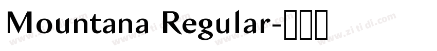 Mountana Regular字体转换